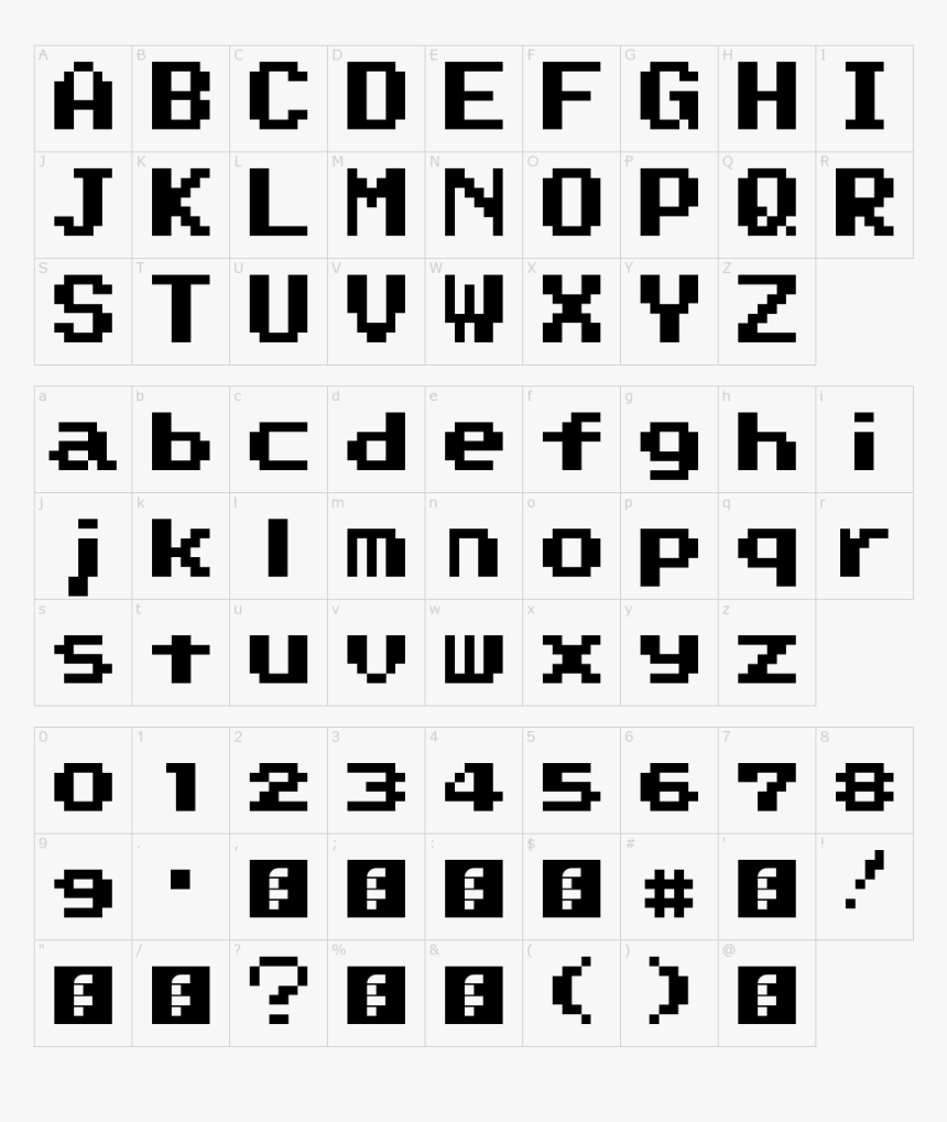 Bitmap Font HD Png Download Kindpng