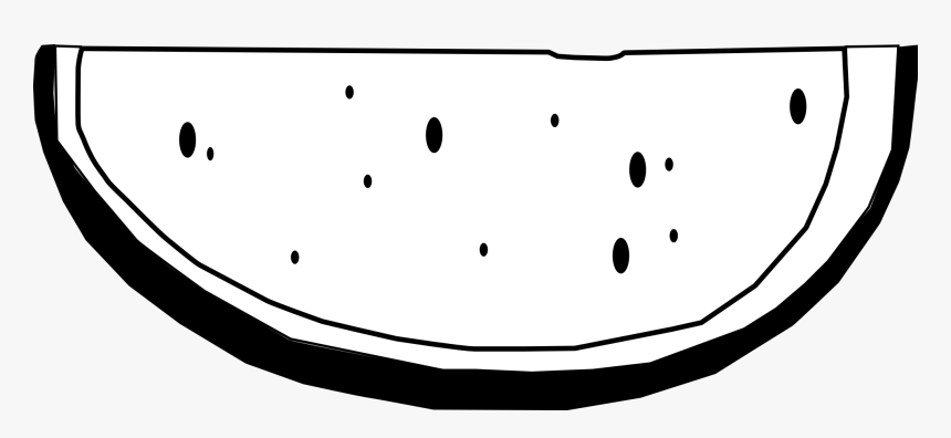 Watermelon Png Black And White - Watermelon Black & White, Transparent Png, Free Download