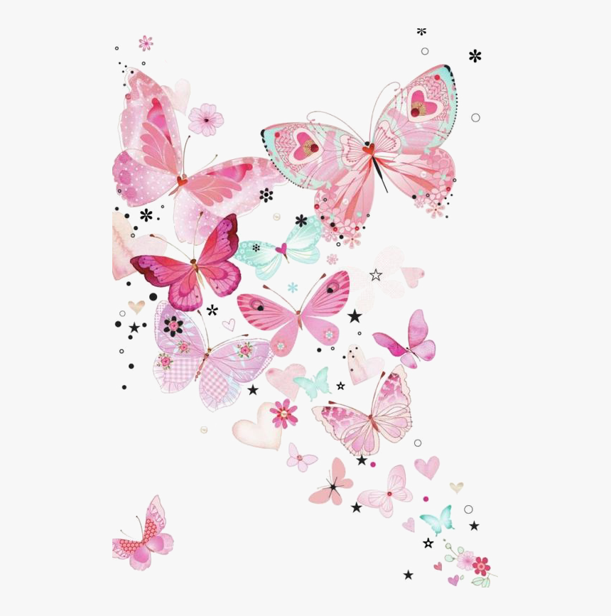 Hình ảnh đẹp Transparent background pink butterfly png Cho thiết kế