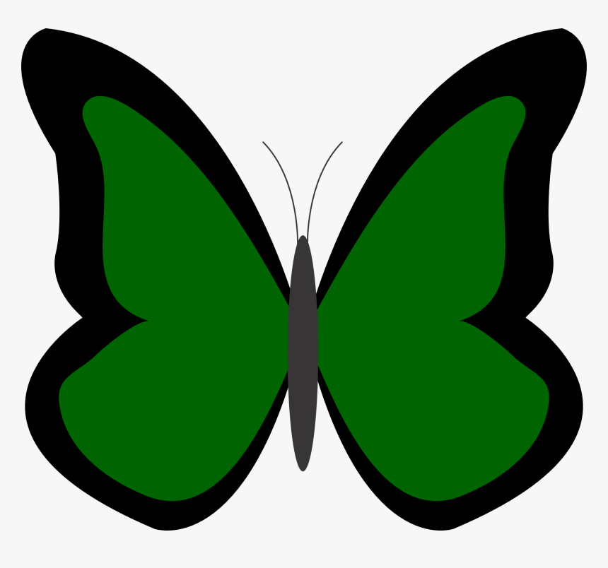 Transparent Pink Butterfly Png - Butterfly In Green Colour, Png Download, Free Download