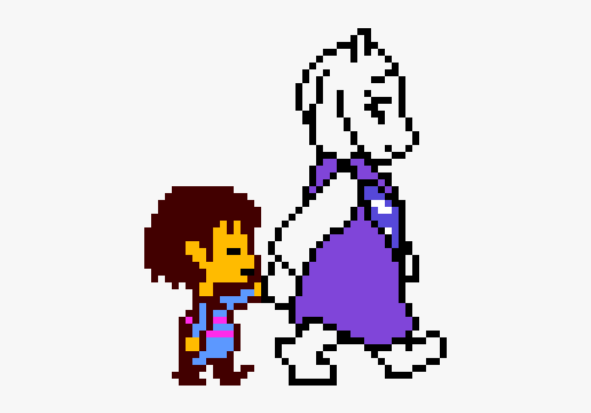 Undertale Frisk And Toriel, HD Png Download, Free Download