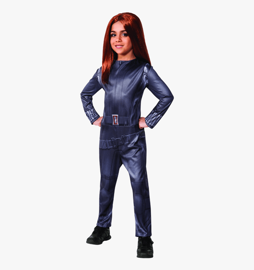 Girls Winter Soldier Black Widow Costume - Halloween Black Widow Costume Girls, HD Png Download, Free Download