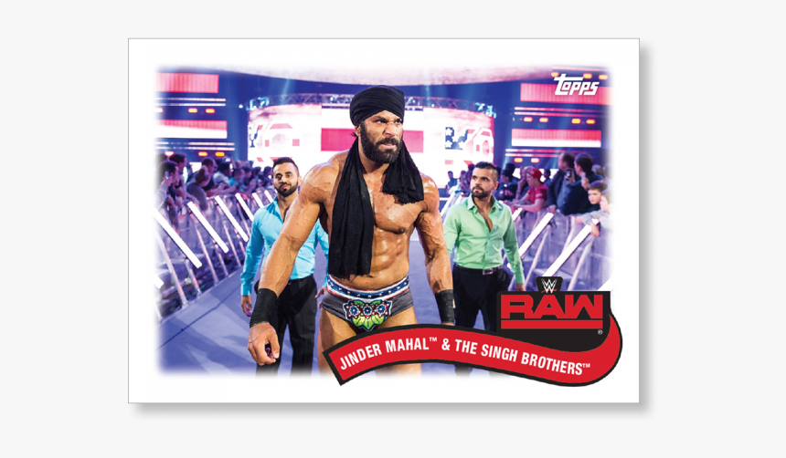 2018 Topps Wwe Heritage Jinder Mahal & The Singh Brothers - Magento, HD Png Download, Free Download