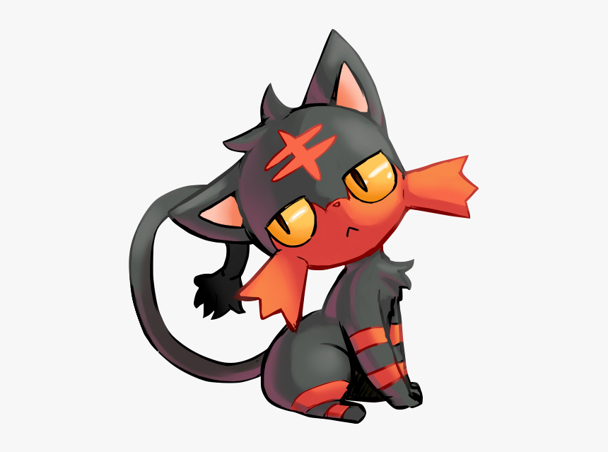 #pokemonsunandmoon #pokemon #litten - Cartoon, HD Png Download, Free Download