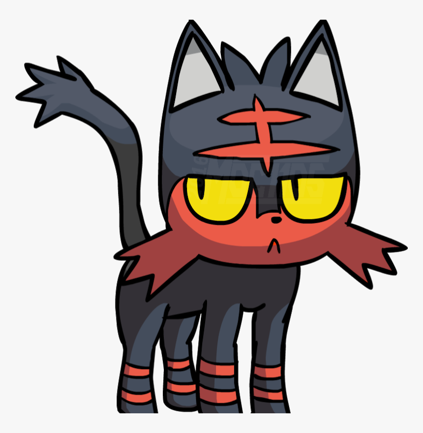 Mad Litten Pokemon , Png Download - Imagenes De El Pokemon Litten, Transparent Png, Free Download