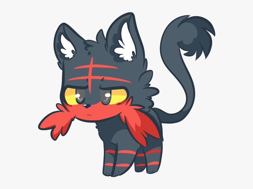 Litten - Cartoon, HD Png Download, Free Download