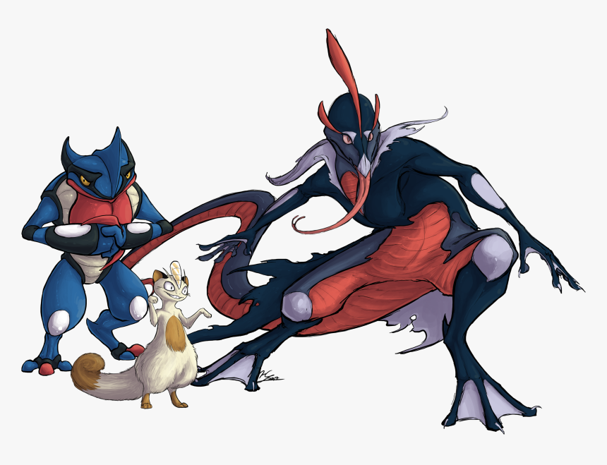 Greninja Toxicroak Fusion, HD Png Download, Free Download