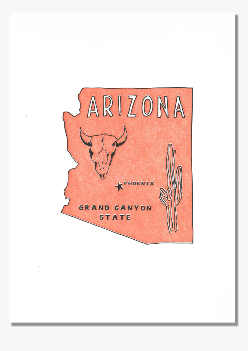 Arizona State Print - Illustration, HD Png Download, Free Download