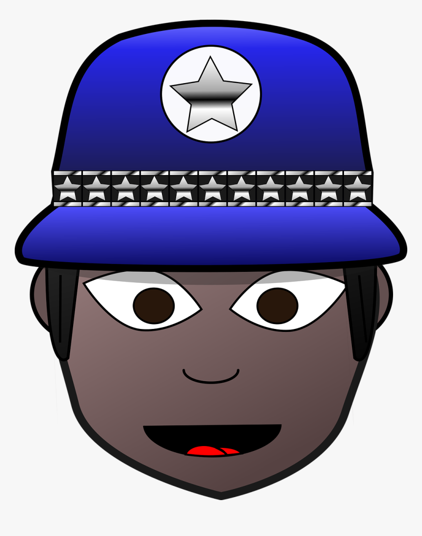 Police Woman Face Image Clipart, HD Png Download, Free Download