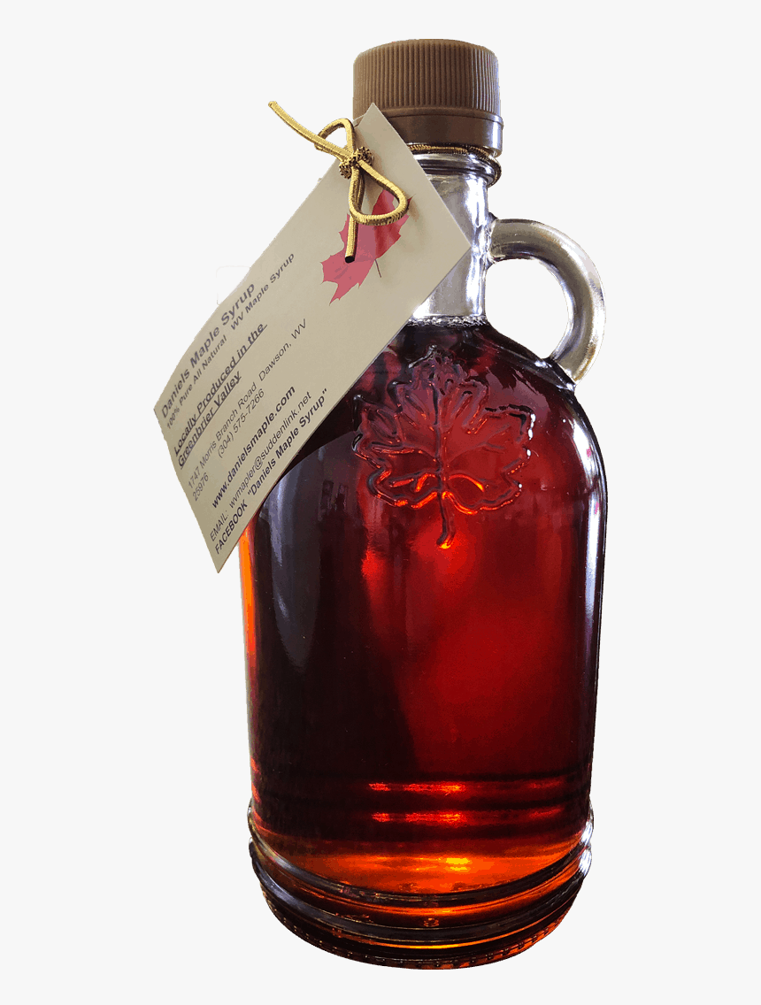 Maple Syrup, Round Glass Bottle 500ml - Glass Bottle, HD Png Download, Free Download