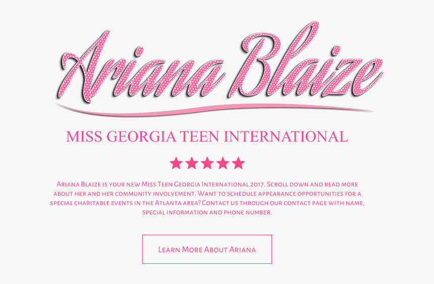 Teen Georgia International - Calligraphy, HD Png Download, Free Download