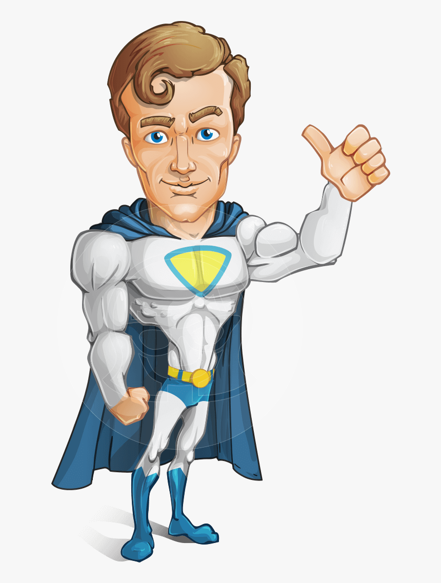 Hero With A Cape Cartoon Vector Character Aka Johnny - Female Plumber Clipart, HD Png Download, Free Download