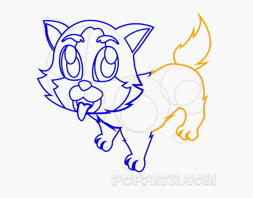 Happy Dog Png Draw, Transparent Png, Free Download