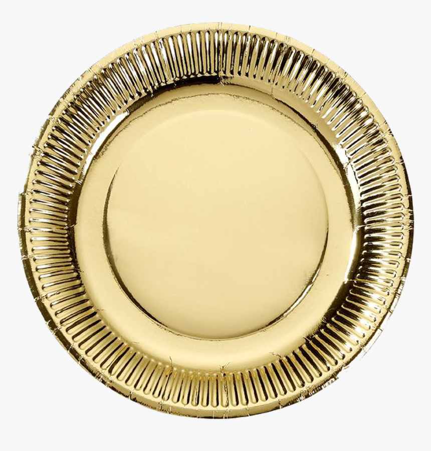 Shiny Gold Paper Plates, HD Png Download, Free Download