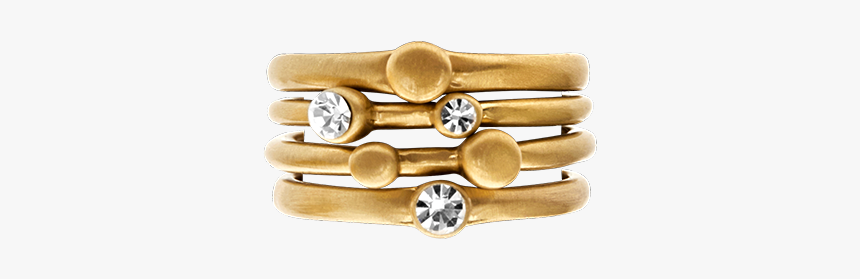 Tihomira Three Crystal Ring Gold Plating"
 Title="tihomira - Bracelet, HD Png Download, Free Download