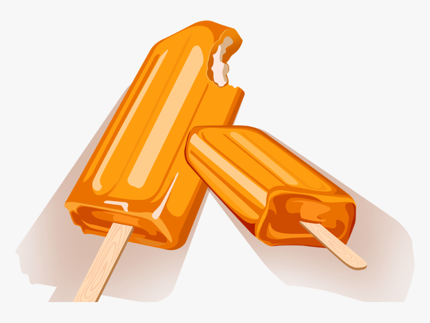 Ice Cream Stick Isometric Orange Crush Digital Art By Organic