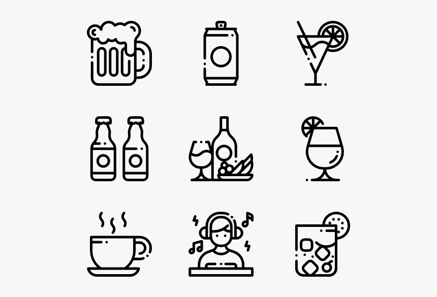 Bar - Hand Drawn Social Media Icons Png, Transparent Png, Free Download