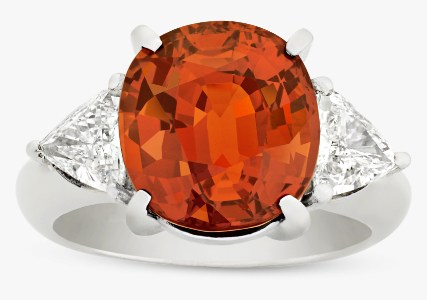 Spessartite Garnet Ring, - Diamond, HD Png Download, Free Download