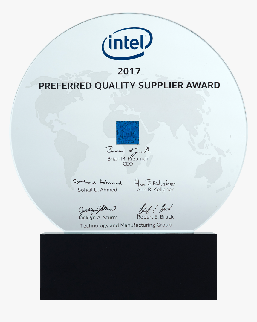 Intel 2017 Preferred Quality Supplier Award - Intel Preferred Quality Supplier Award Logo Png, Transparent Png, Free Download