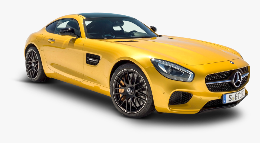 Yellow Mercedes Amg Gt Solarbeam Car Png Image - Mercedes Amg Gt Png, Transparent Png, Free Download