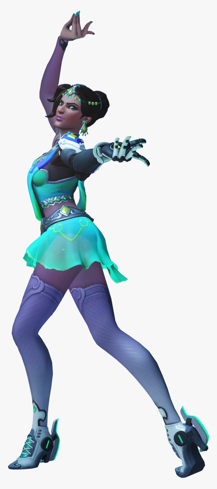 Symmetra Figure Skater Fanart, HD Png Download, Free Download