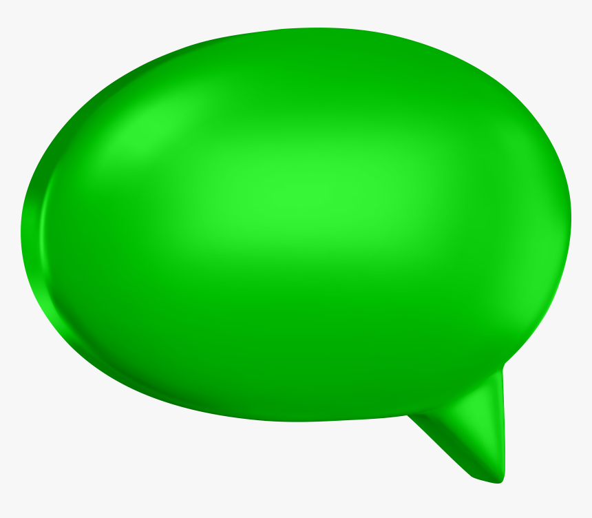 Speech Bubble Clipart Green, HD Png Download, Free Download