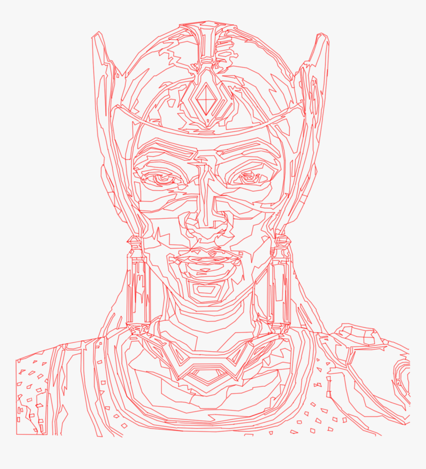 Symmetra Sketch Overlay For Illustrator - Sketch, HD Png Download, Free Download