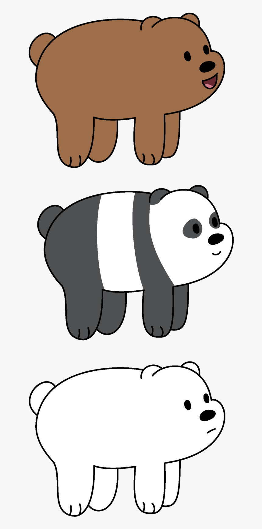 Grizz Panda We Bare Bears Hd Png Download Kindpng