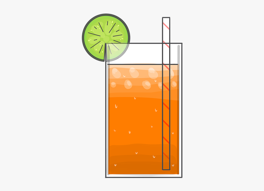 Drink, Tea, Lemon Tea, Break, Beverage, Glass - Cốc Trà Chanh Vector, HD Png Download, Free Download