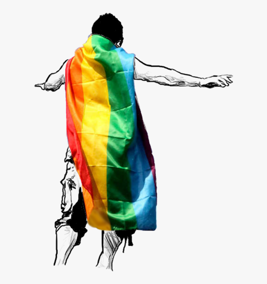 Drawing By Alisa Aistrup - Lgbt Flag Sketch, HD Png Download, Free Download