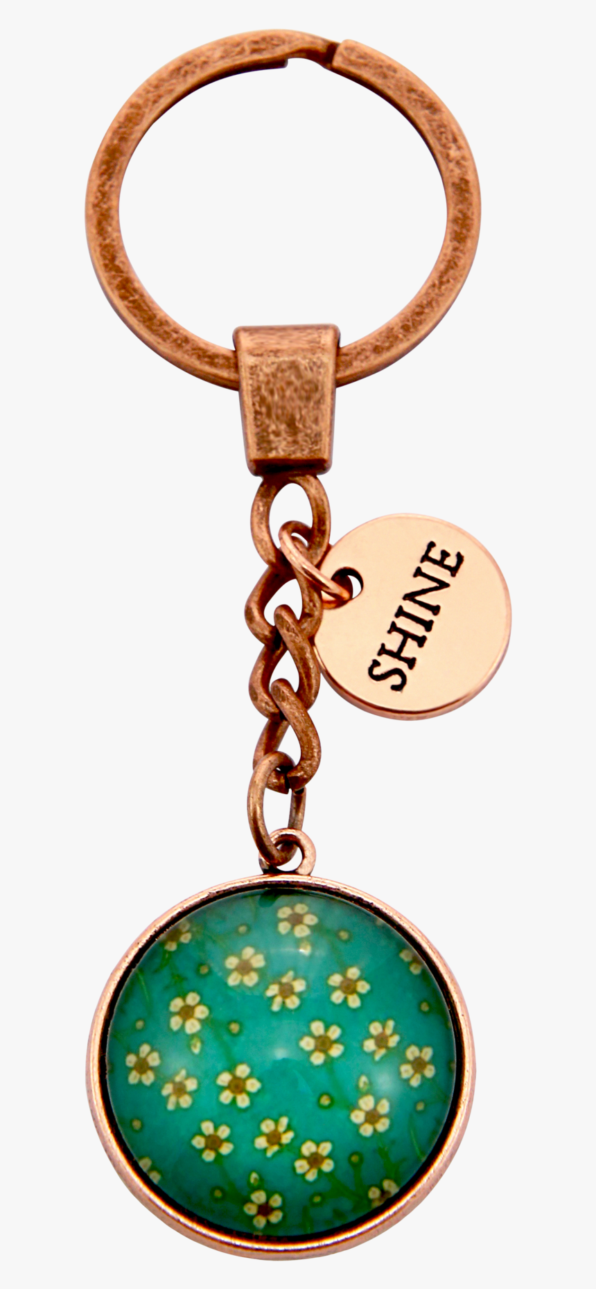 Vintage Rose Gold Keyring With "shine - Keychain, HD Png Download, Free Download