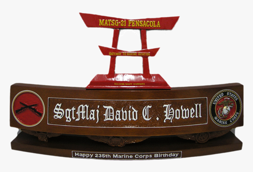 122 Usmc Torii Desk Nameplate Top Design From Militaryplaques