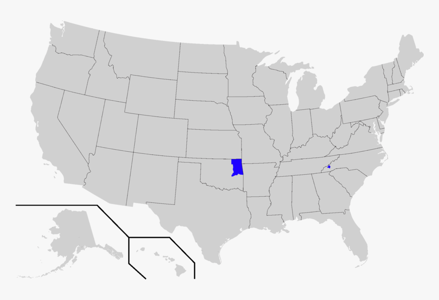 Cherokee Speaking Areas Within The Usa - Rural Vs Urban Map, HD Png ...