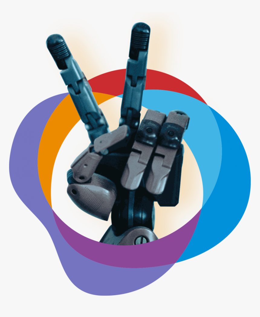 Robot Hand Making Peace Sign - Robot Hand Peace Sign, HD Png Download, Free Download