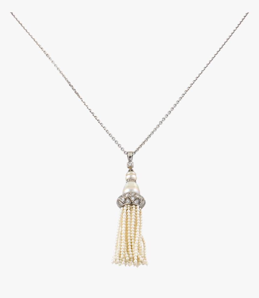 Art Deco Pearl Tassel Pendant - Locket, HD Png Download, Free Download