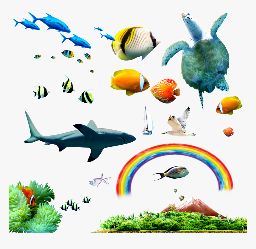 Tropical Fish Sea Clip Art , Png Download - Clip Art, Transparent Png, Free Download