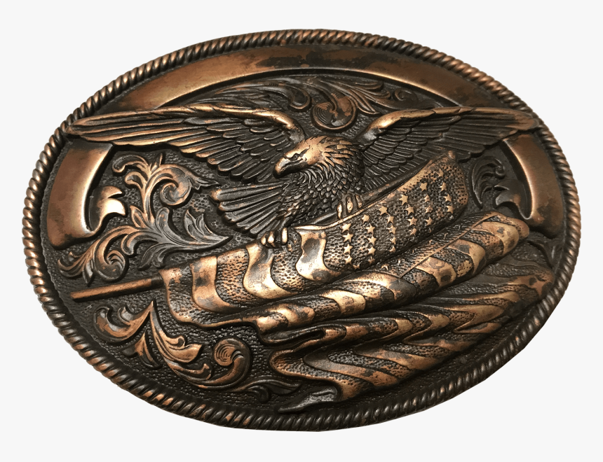 Nocona Eagle American Flag Buckle - Nocona Eagle Belt Buckle, HD Png Download, Free Download