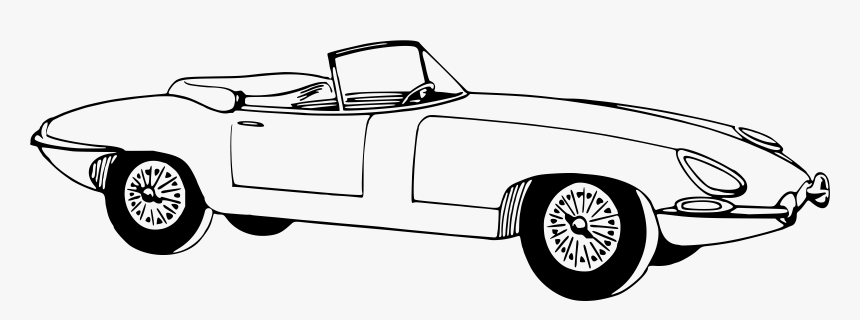 Sportscar Clip Arts - Convertible Clip Art, HD Png Download, Free Download