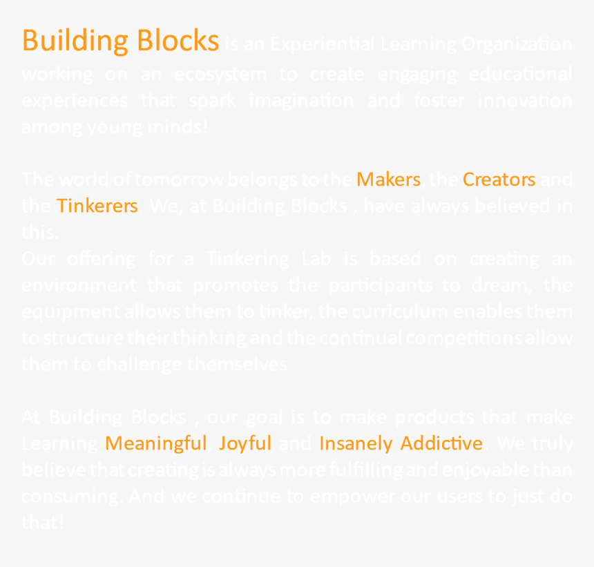 Building Blocks Is An Experiential Learning Organization, HD Png Download, Free Download