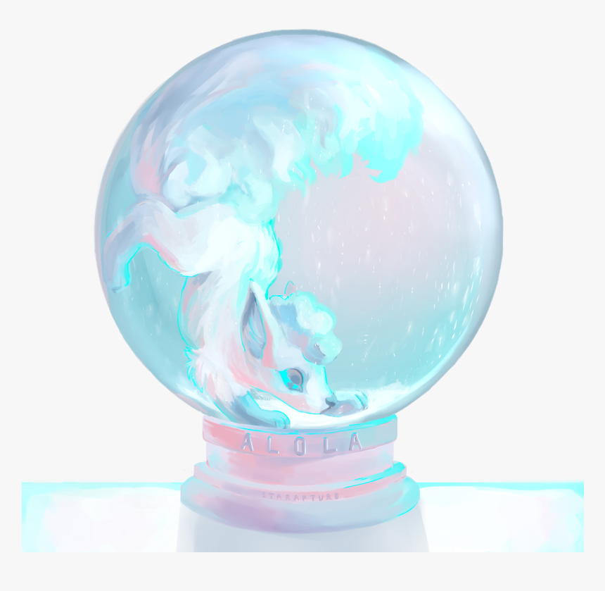 “alola Vulpix Snowglobe ” - Sphere, HD Png Download, Free Download