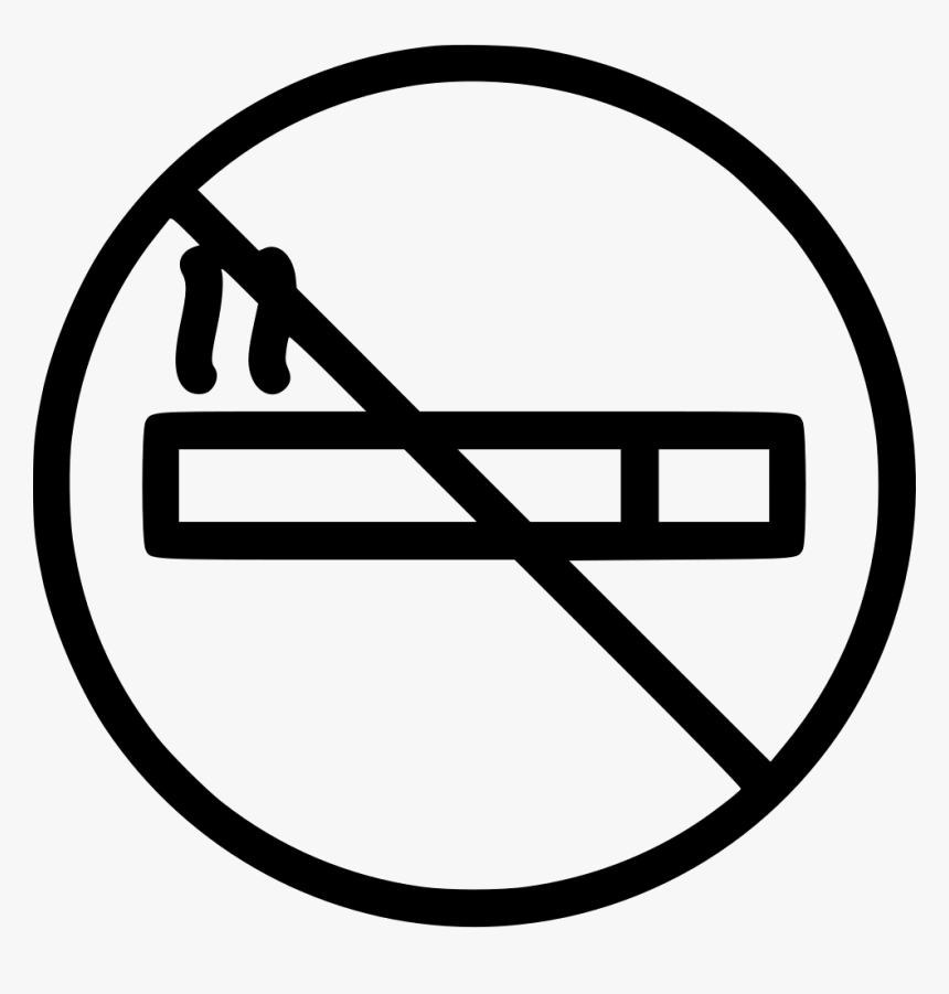 No Smoking - No Smoking Line Icon Png, Transparent Png, Free Download