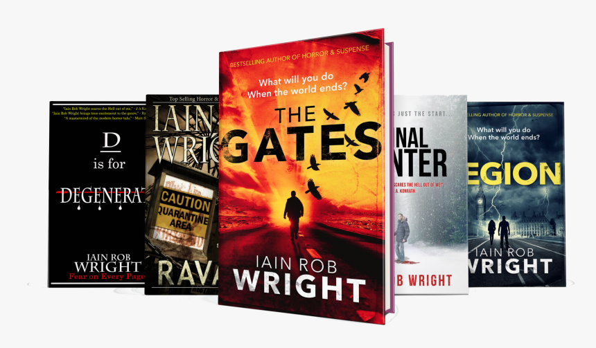 Book Stack No Background - The Gates, HD Png Download, Free Download