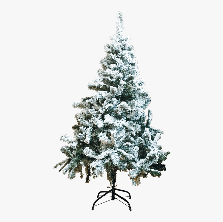 Arbol Artificial Verde Con Nieve De 150 Centimetros - Christmas Tree, HD Png Download - kindpng