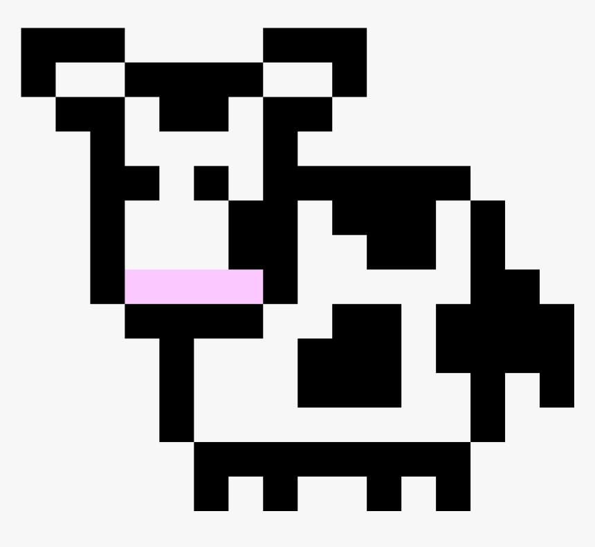 Clip Art Cow Pixel Art - Pixel Art Cow, HD Png Download, Free Download