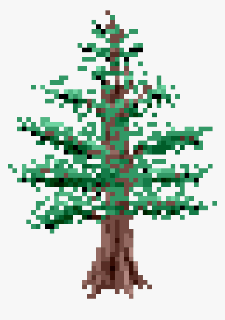 8 Bit Pine Tree - Christmas 8 Bit Png, Transparent Png, Free Download