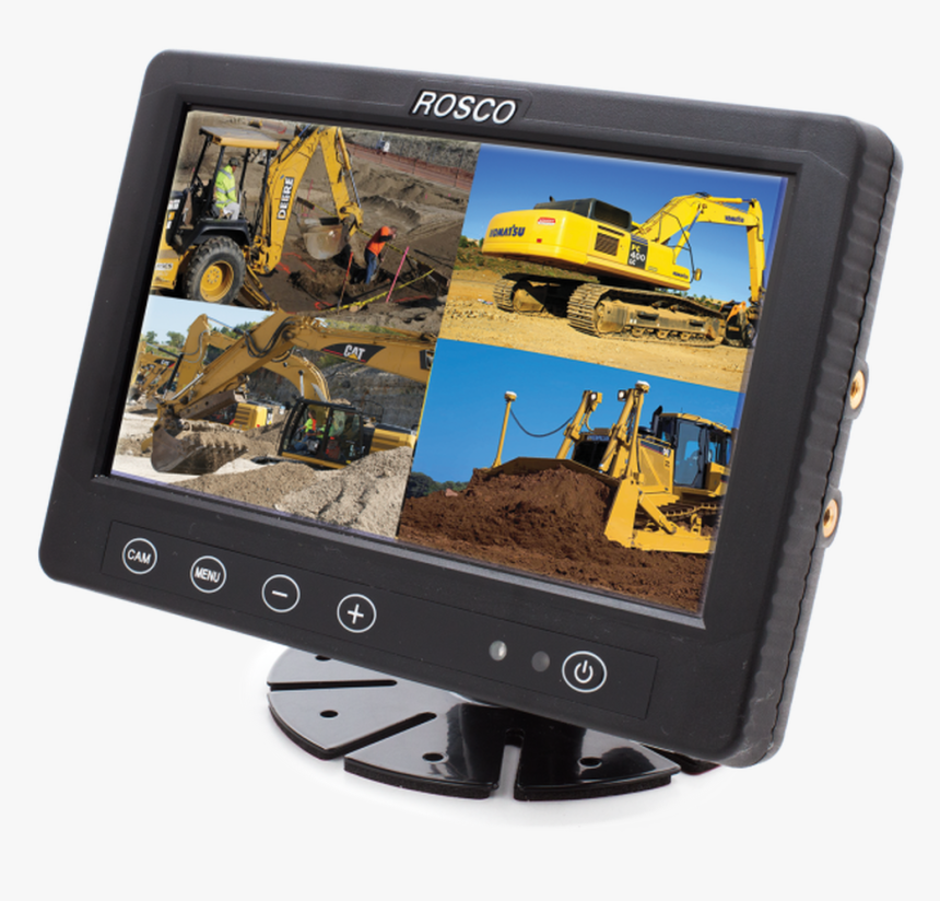 7 Quad Screen Monitor With 4 Camera Inputs - Tractors, HD Png Download, Free Download