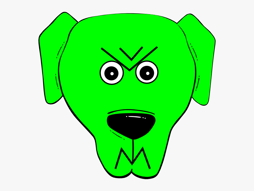 Download Green Angry 2 Svg Clip Arts Cartoon Dog Face Hd Png Download Kindpng PSD Mockup Templates