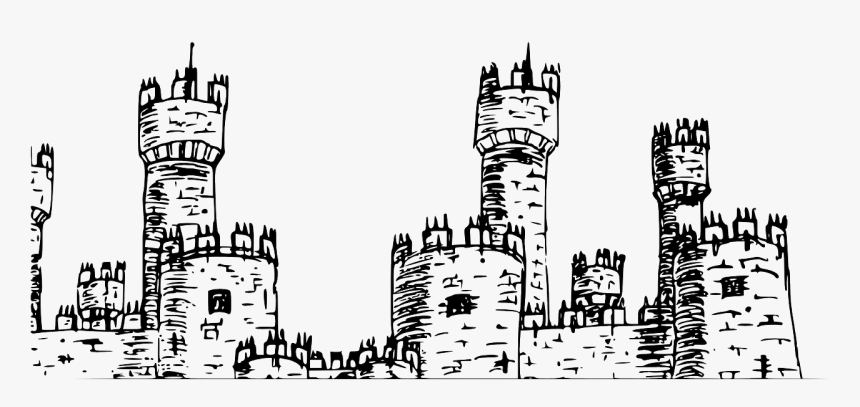 Castle Clipart Black And White, HD Png Download, Free Download