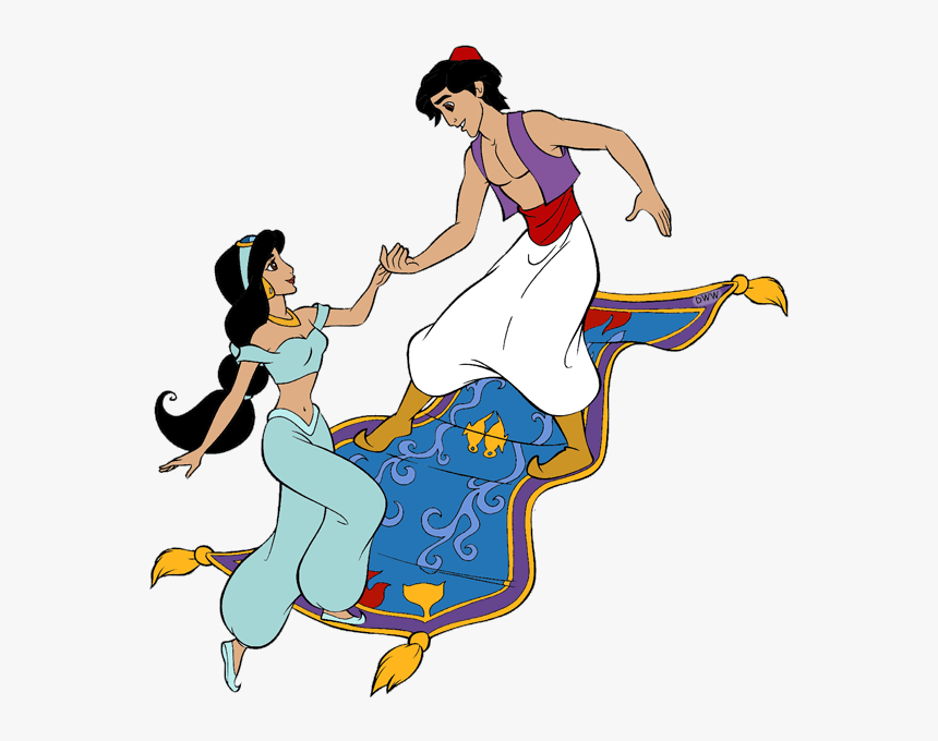 Aladdin And Jasmine Clip Art, HD Png Download, Free Download