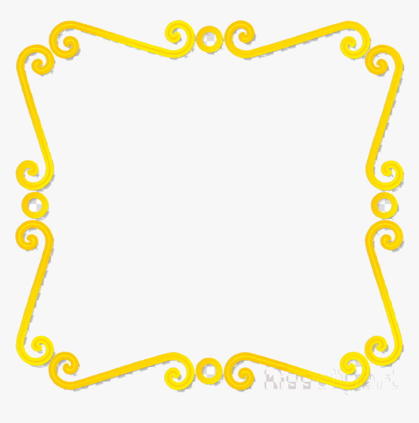 Wizard Of Oz Border Decorative Borders Transparent - Yellow Frame Clip Art, HD Png Download, Free Download